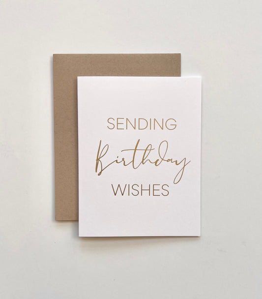 Sending Birthday Wishes